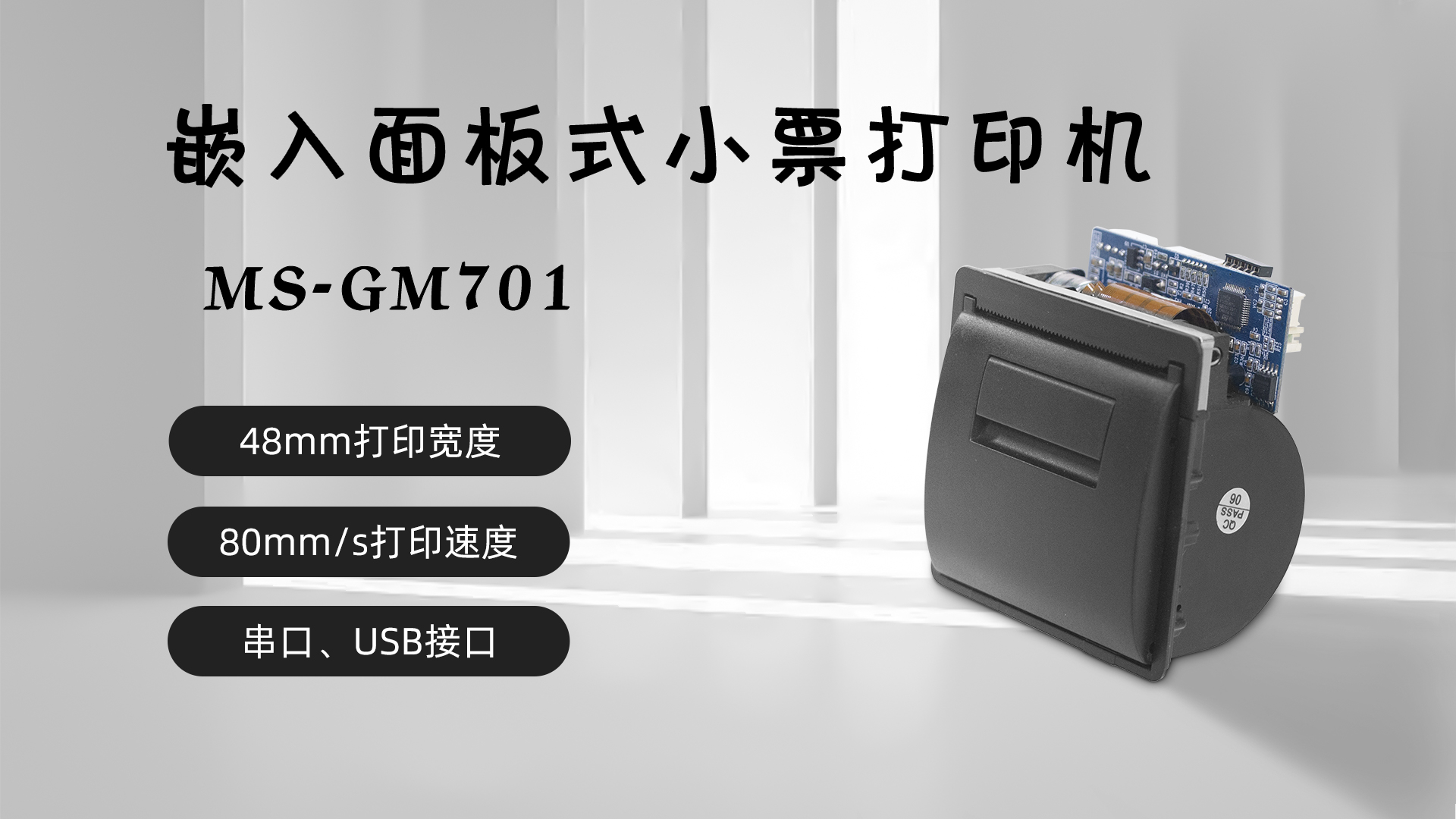 美松58MM面板嵌入式打印機MS-GM701在土耳其加油站的應(yīng)用